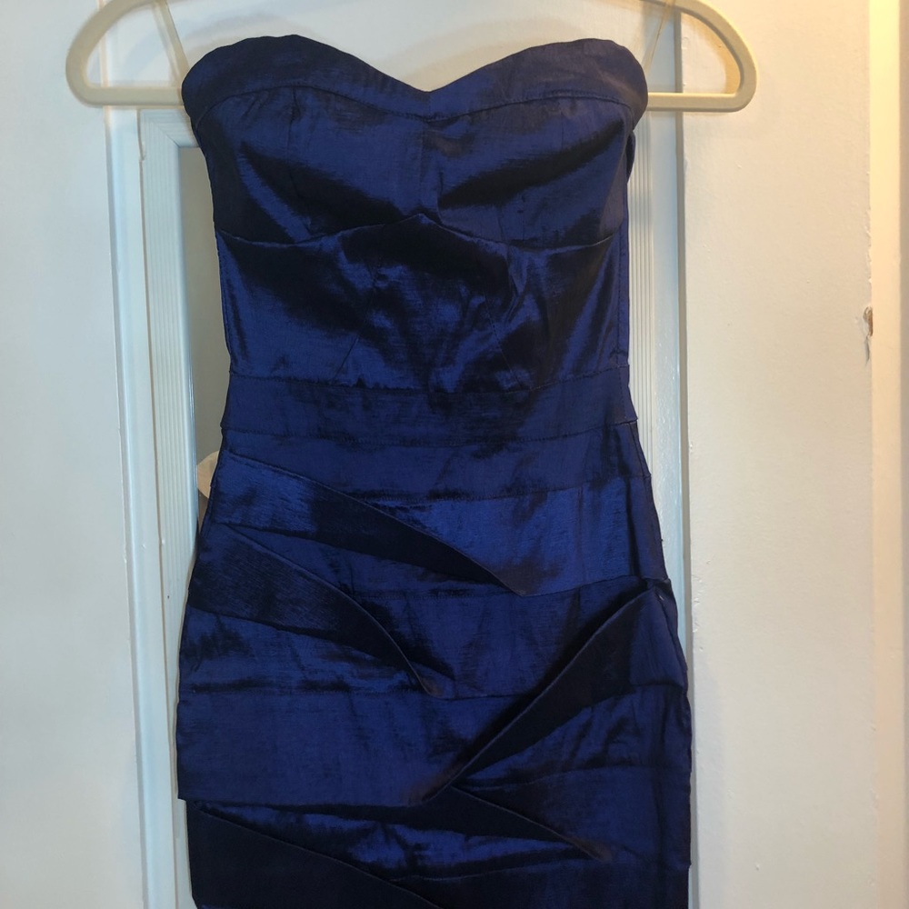 Strapless metallic Wet Seal Dress